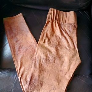Leather like leggings